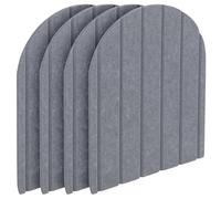 Acolchado de pared anticolisión para niños, 4 unidades de 32 x 43 cm, adhesivos de pared 3D de fieltro autoadhesivos, paneles de pared tapizados para dormitorios, habitaciones de niños, club de baile
