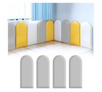 Acolchado de pared anticolisión para niños, paneles de pared acolchados de poliuretano 3D, autoadhesivos, paneles de cabecero tapizados montados en la pared para dormitorio, sala de juegos