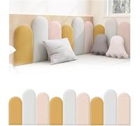 Acolchado de pared autoadhesivo para protección de cabecero, paneles gruesos anticolisión para seguridad en el dormitorio