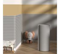 Acolchado de pared para niños con autismo, paneles de pared acolchados de 60 cm de ancho, autoadhesivos, paneles de cabecera autoadhesivos, acolchado anticolisión, paneles de pared tapizados (gris,