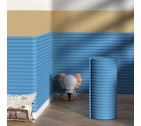 Acolchado de pared para niños con autismo, paneles de pared acolchados de 60 cm de ancho, autoadhesivos, paneles de cabecera autoadhesivos, acolchado anticolisión, paneles de pared tapizados (azul,