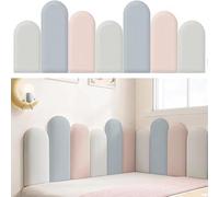 Acolchado de pared suave para niños, protectores de esquina autoadhesivos y paneles para una protección segura de guardería, sala de juegos y dormitorio