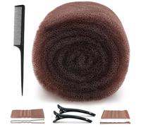 Acolchado de pelo para peinados con horquillas, horquillas en forma de U, clip y peine de pico de pato, almohadillas de esponja indetectables para novias, artistas, fiestas, bodas, estilos cotidianos