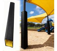 Acolchado de poste para protección del jugador, almohadilla de choque de portería de baloncesto, uso en interiores y exteriores, envoltura de poste cuadrado para mayor seguridad