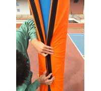 Acolchado de seguridad envolvente para bastón, resistente al agua, resistente a los impactos, para aros de baloncesto y postes de columna, ajuste personalizado para uso en interiores y exteriores