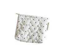 Acolchado Dot cosmética Bolsa para Las Mujeres Chica pequeño Gran Pintalabios Cepillos Caso portátil Mini Monedero Bolsas