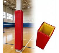 Acolchado Envolvente para Postes y columnas en Todos los Lados，Acolchado para aro de Baloncesto para Poste Cuadrado，Wrap Around Padding on All Sides(Red,15 * 15cm)