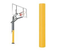 Acolchado grueso de espuma suave para bastón de baloncesto para deportes al aire libre, protege las columnas de apoyo del sótano y el garaje