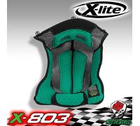 Acolchado Interno Casco X-Lite Medida XS/S VERDE X-803 R / Rs Ultra Carbono