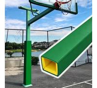 Acolchado para bastón de baloncesto al aire libre, envoltura autoadhesiva acolchada para todo tipo de clima, cubierta protectora de poste resistente al agua de 6.7 x 6.7 pulgadas para postes de 17 x