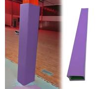 Acolchado para bastón de sótano, almohadilla autoadhesiva para postes cuadrados de 5 a 20 pulgadas, protección de baloncesto para todo tipo de clima, 23 x 23 cm, color blanco