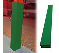 Acolchado para bastón de sótano, almohadilla autoadhesiva para postes cuadrados de 5 a 20 pulgadas, protección de baloncesto para todo tipo de clima, 23 x 23 cm, color blanco