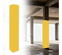 Acolchado para postes de garaje, 150 cm de alto, resistente a la intemperie, acolchado de aro de baloncesto, protector de columna cuadrada para parques infantiles, campos deportivos, gimnasios