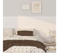 Acolchado Pared Anticolisión, Placas Decorativas Pared de Fieltro, Protector Paredes Cama, Paneles Acusticos Aislante Termico para Dormitorio Sala de Estar(Blanco,16 pcs)