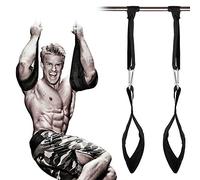 Acolchado Pull Up Belt Muscle Abdominal Carver Hanging Belt Home Gym Ab Straps (negro)