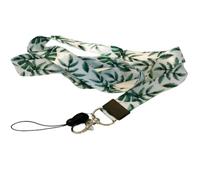 Acollador Correa Para el Cuello con, Impresión a Doble Cara a Todo Color e Ideal Para llaves de Credencial de Identificación Móvil MP3 MP4 USB Holder (vacaciones verdes)