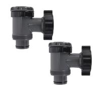 ACOLY 2 válvulas de cierre para piscina de 38 mm para accesorios Intex y Best-way, juego de conexión para piscina con válvula de pistón.