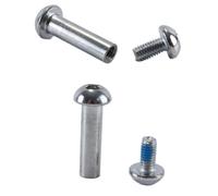 ACOLY 5 juegos de pernos de montaje para amortiguador de suspensión trasera de bicicleta de montaña, tornillos de bloqueo de cabeza hexagonal semicircular, clavo hembra (Φ8 x 29)