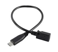 ACOLY Adaptador mini USB a USB C, convertidor mini 5P hembra a tipo C macho, cable de extensión de carga de datos de 27 cm/10,6 pulgadas