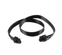 ACOLY Cable de alimentación PCIE de 65 cm, adaptador de fuente de alimentación de 8 pines a GPU de 6+2 pines, cable de extensión modular para fuente de alimentación (negro)