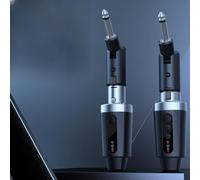 ACOLY Convertidor de micrófono inalámbrico 2.4G para micrófonos dinámicos, alcance de 30 a 50 m, recargable por USB (1 en 1)