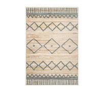 Acomoda Textil - Alfombra de Bambú Natural Ecológica para Interior y Exterior. Alfombra Resistente, Antideslizante y Cómoda para Dormitorio, Salón y Jardín. (Grecas, 80x150 cm)