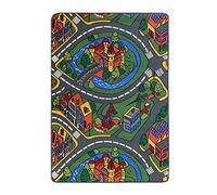 Acomoda Textil - Alfombra Infantil Ciudad Carretera para Jugar con Coches. Alfombra Antideslizante, Plegable y Acolchada. (Modelo A, 160x240 cm)