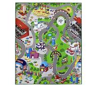 Acomoda Textil - Alfombra Infantil Impermeable y Acolchada para Aprender y Jugar 120x200 cm. Alfombra Antideslizante y Duradera de Fácil Limpieza para Dormitorio y Salón. (Carretera)