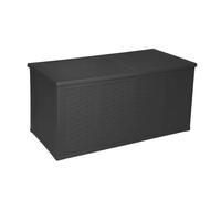 Acomoda Textil - Baúl de Almacenaje para Jardín con Gran Capacidad. Arcón Exterior de Resina con Ruedas y Sistema de Cierre para Ordenación en Patio y Terraza, Antracita 155x66x80 cm (750 Litros)