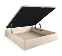 Acomoda Textil - Canapé Abatible de Gran Capacidad con Tapa 3D Transpirable, Estructura Robusta y Apertura Hidráulica Ideal para Organización, Almacenaje y Descanso Diario. (Ártico, 90x190 cm)