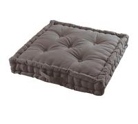 Acomoda Textil - Cojín de Suelo Acolchado con Asa de Transporte. Cojines para Palets, Banco, Silla y Suelo, Asiento Cómodo Decorativo para Interior y Exterior. (Gris Oscuro, 45x45cm, 4 Unidades)