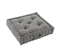 Acomoda Textil - Cojín de Suelo Acolchado con Asa de Transporte. Cojines para Palets, Banco, Silla y Suelo, Asiento Cómodo Decorativo para Interior y Exterior. (Gris, 50x50cm, 2 Unidades)