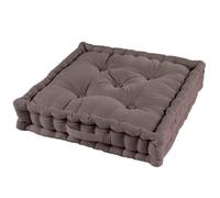 Acomoda Textil - Cojín de Suelo Acolchado con Asa de Transporte. Cojines para Palets, Banco, Silla y Suelo, Asiento Cómodo Decorativo para Interior y Exterior. (Topo, 45x45cm, 2 Unidades)