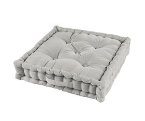 Acomoda Textil - Cojín de Suelo Acolchado con Asa de Transporte. Cojines para Palets, Banco, Silla y Suelo, Asiento Cómodo Decorativo para Interior y Exterior. (Lino, 45x45cm, 1 Unidad)