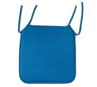 Acomoda Textil - Cojines para Silla de Espuma con Tela y Cintas de Sujeción 40x40 cm. Asiento Acolchado, Mullido y Cómodo para Interior y Exterior de Comedor, Jardín y Terraza. (Azul, 6 Unidades)