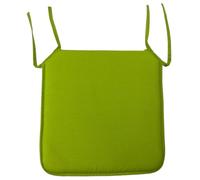 Acomoda Textil - Cojines para Silla de Espuma con Tela y Cintas de Sujeción 40x40 cm. Asiento Acolchado, Mullido y Cómodo para Interior y Exterior de Comedor, Jardín y Terraza. (Pistacho, 4 Unidades)