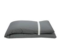 Acomoda Textil - Colchón Tumbona de Espuma Suave y Ergonómica. Cojín Desenfundable, Elegante y Cómodo para Jardín, Piscina, Playa, Terraza y Balcón. (2 Ud Gris Oscuro, 180x55x5 cm)