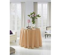 Acomoda Textil - Falda para Mesa Camilla Terciopelo, Redonda - Rectangular, Suave y Cálida de Invierno. (Redonda 100 cm, Visón)