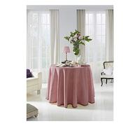 Acomoda Textil - Falda para Mesa Camilla Terciopelo, Redonda - Rectangular, Suave y Cálida de Invierno. (Redonda 80 cm, Coral)