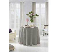 Acomoda Textil - Falda para Mesa Camilla Terciopelo, Redonda - Rectangular, Suave y Cálida de Invierno. (Redonda 80 cm, Gris)