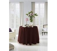 Acomoda Textil - Falda para Mesa Camilla Terciopelo, Redonda - Rectangular, Suave y Cálida de Invierno. (Redonda 100 cm, Chocolate)
