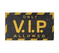 Acomoda Textil - Felpudo de Coco Natural Ecológico Animado con Dibujos y Frases. Felpudo Resistente y Antideslizante, Ideal para Interior y Exterior en Puertas de Hogar, Jardín y Oficina. (VIP)