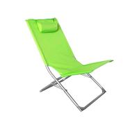 Acomoda Textil - Hamaca Plegable con Respaldo Reclinable y Cojín Integrado para Jardín, Playa o Piscina 76x48x47 cm. Tumbona Portátil Ligera Estable y de Fácil Almacenaje Ideal para Exterior (Verde)