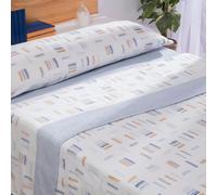 Acomoda Textil - Juego de Sábanas Coralina. Juego de Sábanas 3 Piezas de Invierno. Ropa de Cama Ajustable, Suave y Calida Fácil Mantenimiento. (Cali Azul, 90 cm)