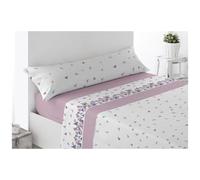 Acomoda Textil - Juego de Sábanas Térmicas de Pirineo. Sábanas de Invierno Tejido Polar para Cama Individual y Matrimonio, 3 Piezas Ropa de Cama Ajustable, Suave y Cálida. (Barbate Rosa, Cama 135 cm)