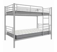 Acomoda Textil - Litera Metálica con Colchon Viscoelásticos de 90 cm. Conjunto Completo Descanso Seguro, Funcional y Moderno para Dormitorio Juvenil o Habitación (Litera + 2 Colchones de 90 cm)