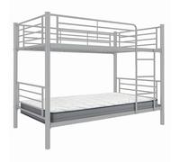 Acomoda Textil - Litera Metálica con Colchon Viscoelásticos de 90 cm. Conjunto Completo Descanso Seguro, Funcional y Moderno para Dormitorio Juvenil o Habitación (Litera + Colchon 90 cm)