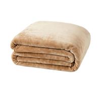Acomoda Textil - Manta Cama Tejido Rachel Terciopelo Cálida para Invierno. Manta Térmica Suave, Cómoda y Grande en Colores Lisos para Taparse en Dormitorio y Sofá. (Visón, 230x240 cm)