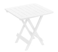 Acomoda Textil Mesa Plegable de Exterior 44x44x50 cm en Resina para Jardin Terraza. Mesa Auxiliar Cuadrada Ligera Resistente Facil de Guardar para Piscina o Comedor Exterior.