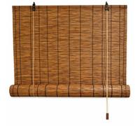 Acomoda Textil - Persiana Enrollable de Bambú Natural para Puertas y Ventanas Decorativa Marrón. Estor Ajustable de Ocultación para Exterior e Interior Protector de Fácil Instalación. (100x180 cm)